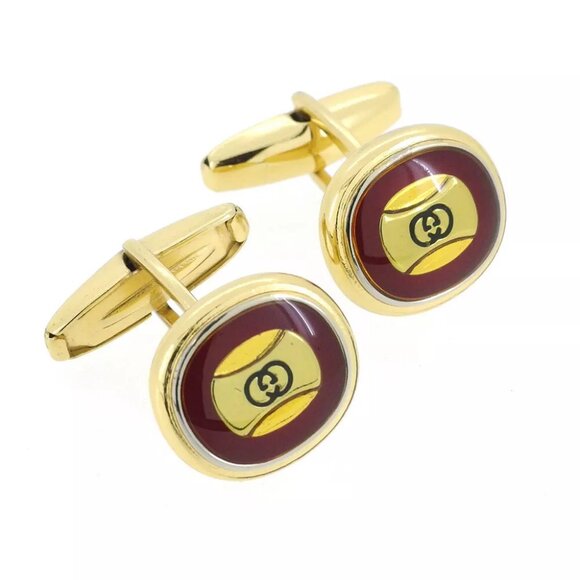 Gucci cuffs interlocking Bordeaux Authentic used - Picture 1 of 9
